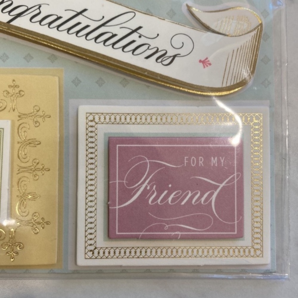 Anna Griffin 3D Stickers Rose Collection Set of 10 NEW - Picture 10 of 12